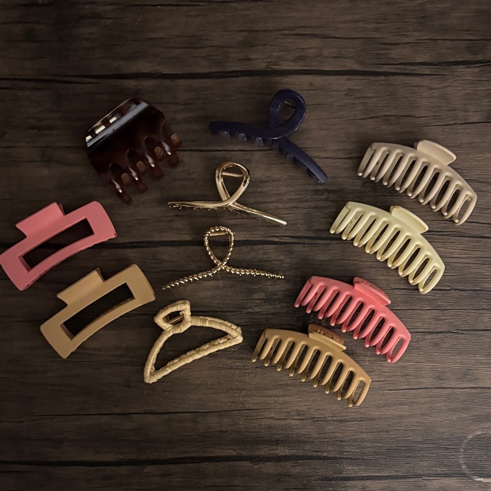 Assorted Hair Claw Clips Set